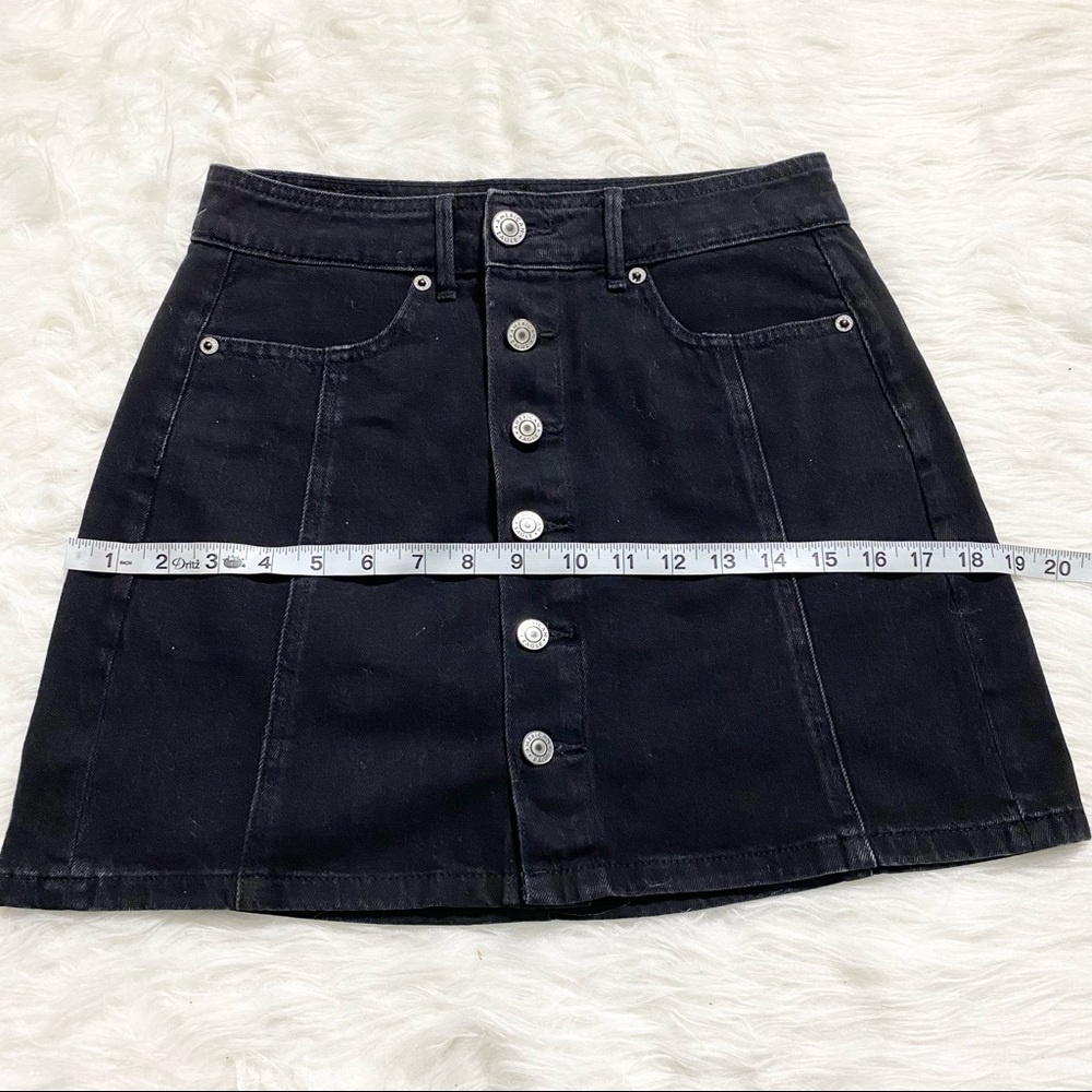 AMERICAN EAGLE Black Denim Mini Skirt - Picture 4 of 6